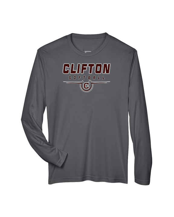 Clifton HS Girls Softball Design - Performance Longsleeve