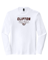 Clifton HS Girls Softball Design - Tri-Blend Long Sleeve