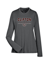 Clifton HS Girls Softball Design - Womens Performance Longsleeve