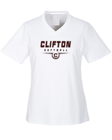 Clifton HS Girls Softball Design - Womens Performance Shirt