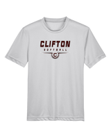 Clifton HS Girls Softball Design - Youth Performance Shirt