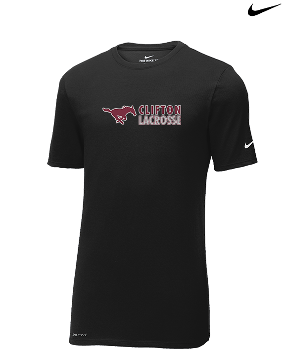 Clifton HS Lacrosse Basic - Mens Nike Cotton Poly Tee