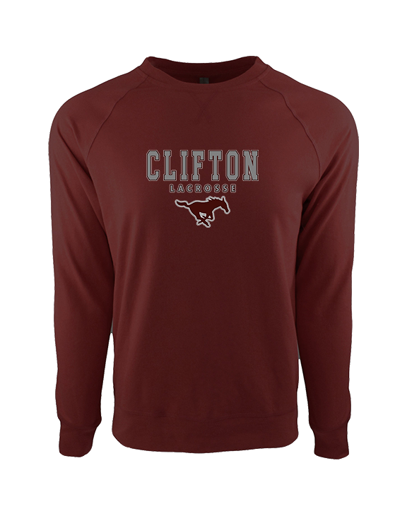 Clifton HS Lacrosse Block 2 - Crewneck Sweatshirt