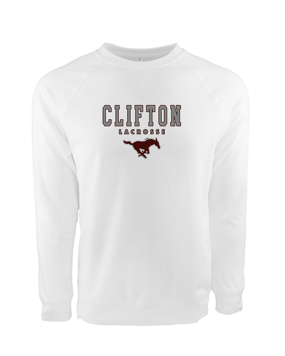 Clifton HS Lacrosse Block 2 - Crewneck Sweatshirt