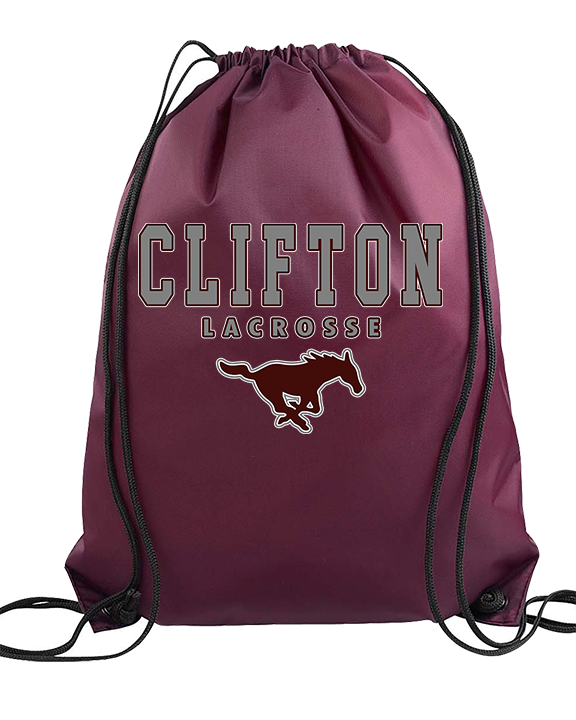 Clifton HS Lacrosse Block 2 - Drawstring Bag