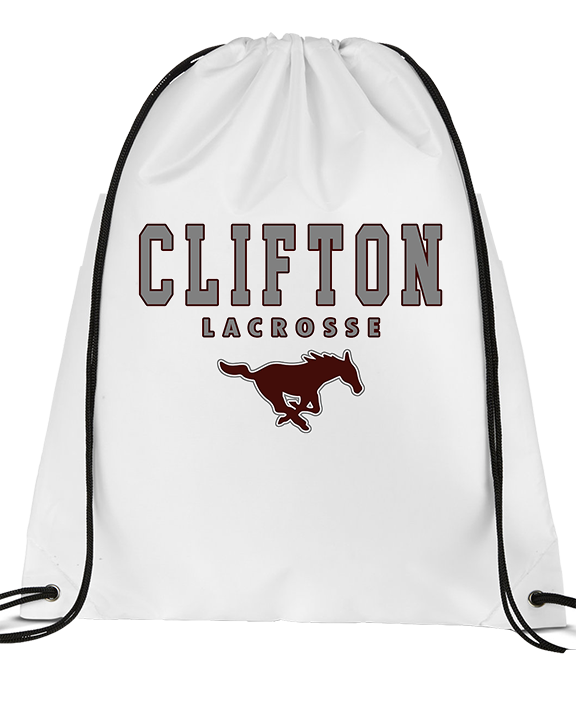 Clifton HS Lacrosse Block 2 - Drawstring Bag
