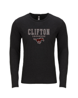 Clifton HS Lacrosse Block 2 - Tri-Blend Long Sleeve