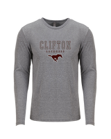 Clifton HS Lacrosse Block 2 - Tri-Blend Long Sleeve