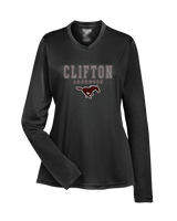 Clifton HS Lacrosse Block 2 - Womens Performance Longsleeve