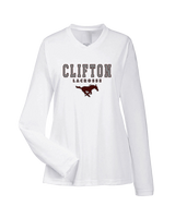 Clifton HS Lacrosse Block 2 - Womens Performance Longsleeve