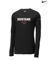 Clifton HS Lacrosse Border - Mens Nike Longsleeve