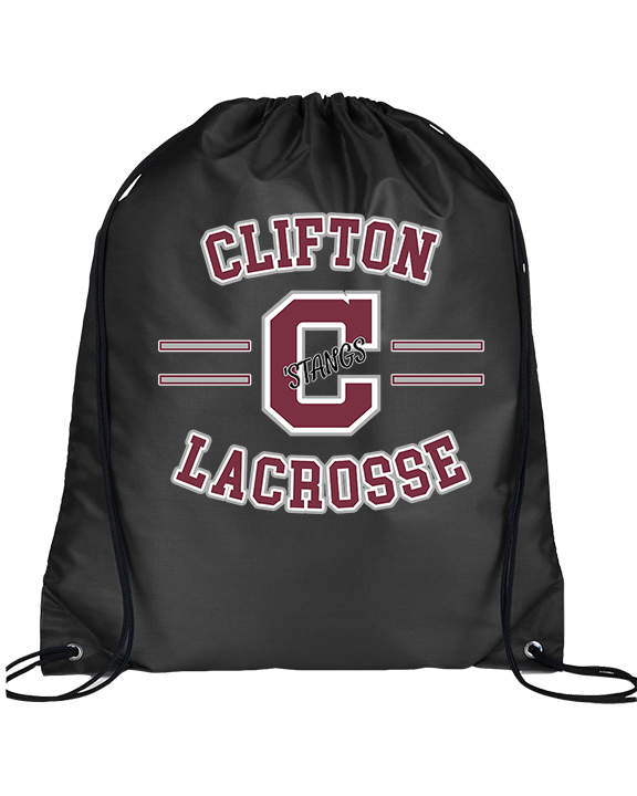 Clifton HS Lacrosse Curve - Drawstring Bag