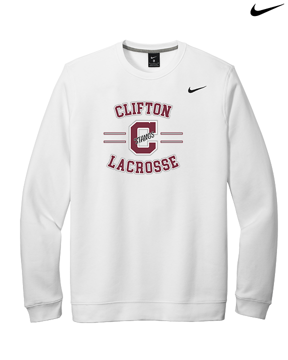 Clifton HS Lacrosse Curve - Mens Nike Crewneck