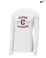 Clifton HS Lacrosse Curve - Mens Nike Longsleeve