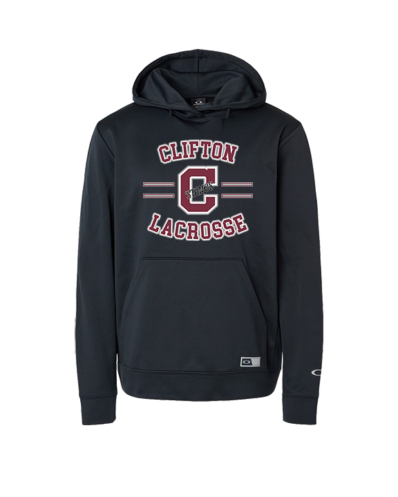 Clifton HS Lacrosse Curve - Oakley Performance Hoodie