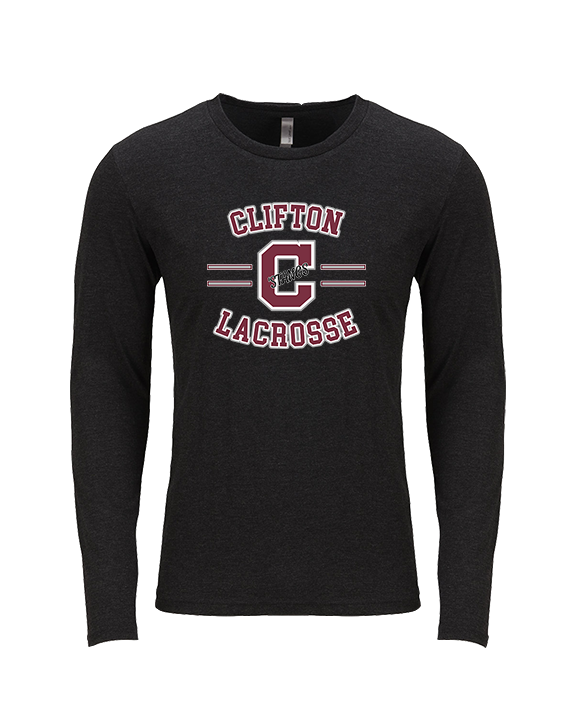 Clifton HS Lacrosse Curve - Tri-Blend Long Sleeve
