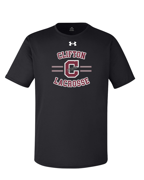 Clifton HS Lacrosse Curve - Under Armour Mens Team Tech T-Shirt