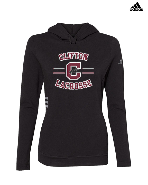 Clifton HS Lacrosse Curve - Womens Adidas Hoodie