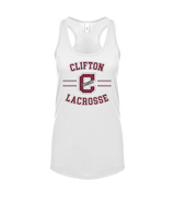 Clifton HS Lacrosse Curve - Womens Tank Top