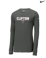 Clifton HS Lacrosse Keen - Mens Nike Longsleeve