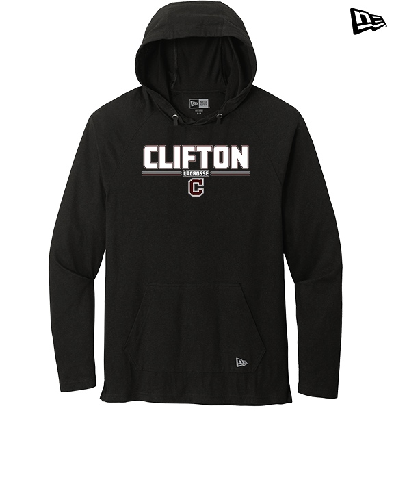 Clifton HS Lacrosse Keen - New Era Tri-Blend Hoodie