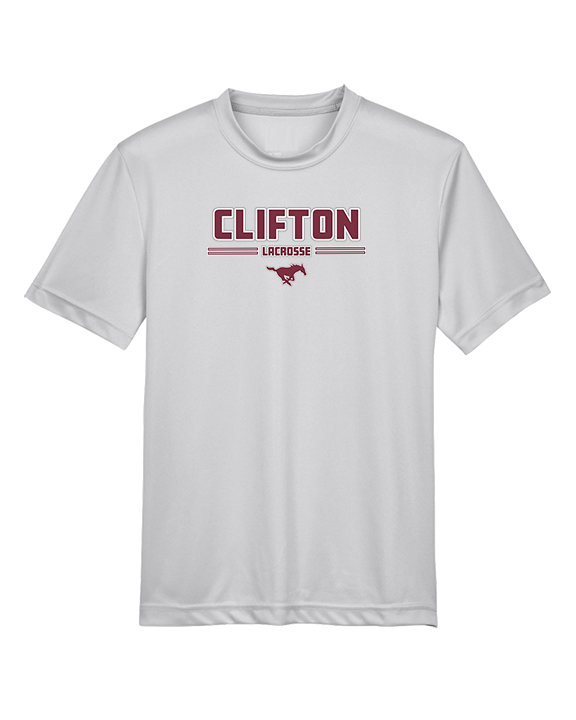 Clifton HS Lacrosse Keen - Youth Performance Shirt