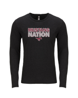 Clifton HS Lacrosse Nation - Tri-Blend Long Sleeve