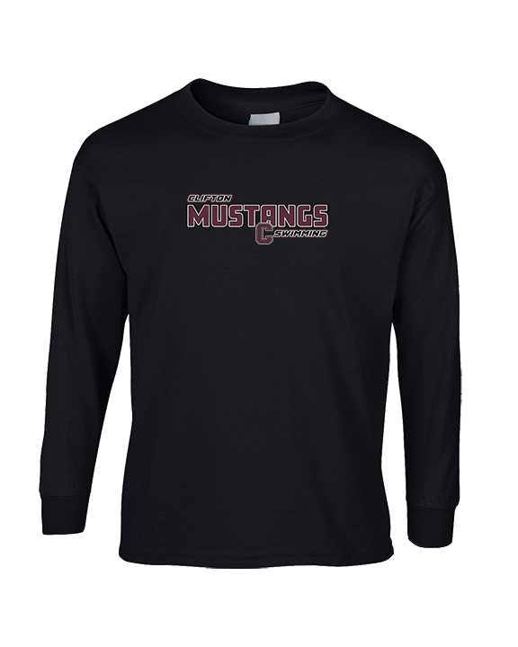 Clifton HS Swimming Bold - Cotton Longsleeve