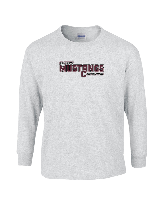 Clifton HS Swimming Bold - Cotton Longsleeve