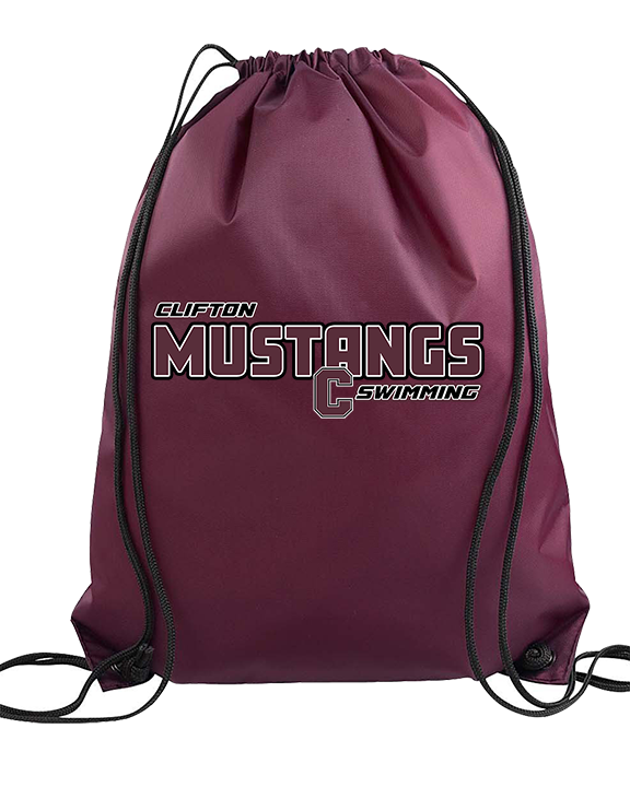 Clifton HS Swimming Bold - Drawstring Bag