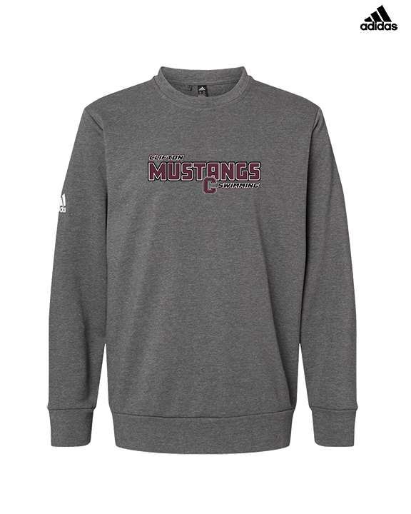 Clifton HS Swimming Bold - Mens Adidas Crewneck