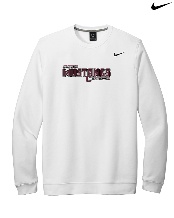 Clifton HS Swimming Bold - Mens Nike Crewneck