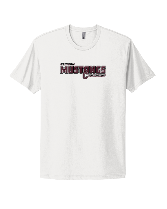 Clifton HS Swimming Bold - Mens Select Cotton T-Shirt