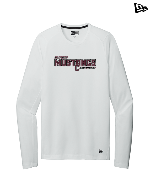 Clifton HS Swimming Bold - New Era Performance Long Sleeve