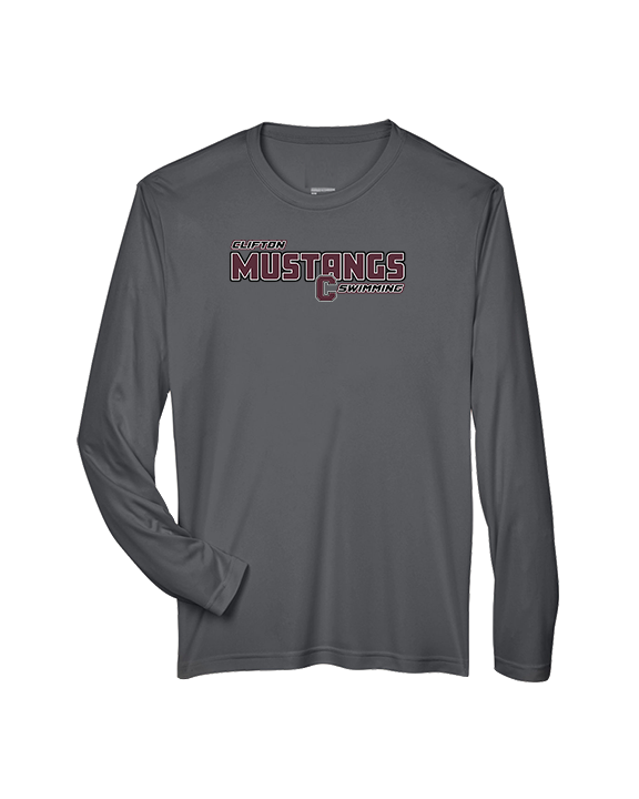 Clifton HS Swimming Bold - Performance Longsleeve