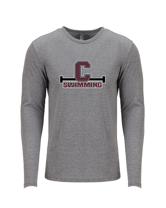 Clifton HS Swimming C1 - Tri-Blend Long Sleeve