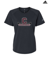 Clifton HS Swimming C1 - Womens Adidas Performance Shirt