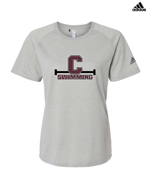 Clifton HS Swimming C1 - Womens Adidas Performance Shirt