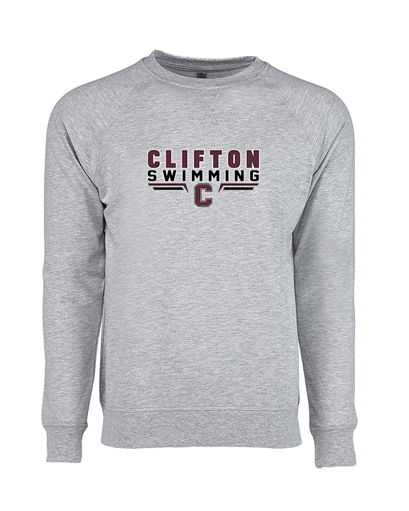 Clifton HS Swimming C2 - Crewneck Sweatshirt