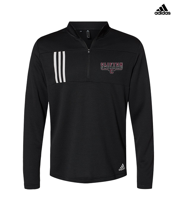 Clifton HS Swimming C2 - Mens Adidas Quarter Zip