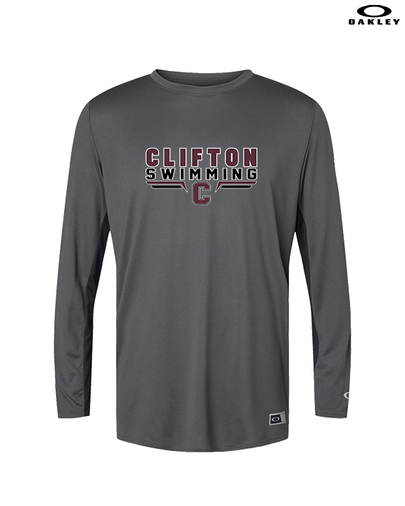Clifton HS Swimming C2 - Mens Oakley Longsleeve