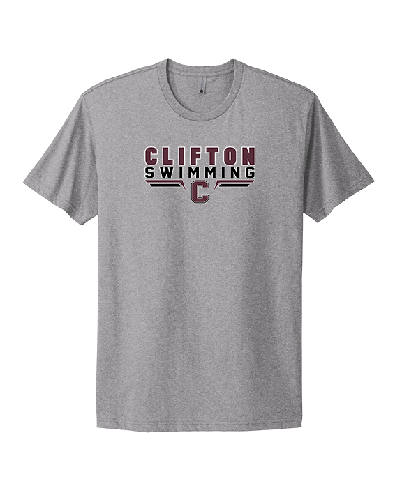 Clifton HS Swimming C2 - Mens Select Cotton T-Shirt