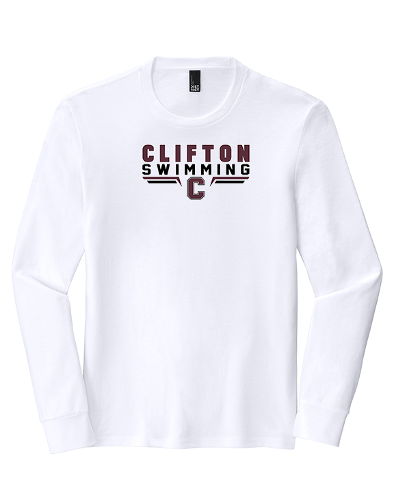 Clifton HS Swimming C2 - Tri-Blend Long Sleeve