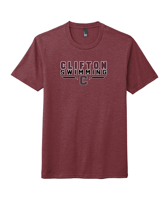 Clifton HS Swimming C2 - Tri-Blend Shirt