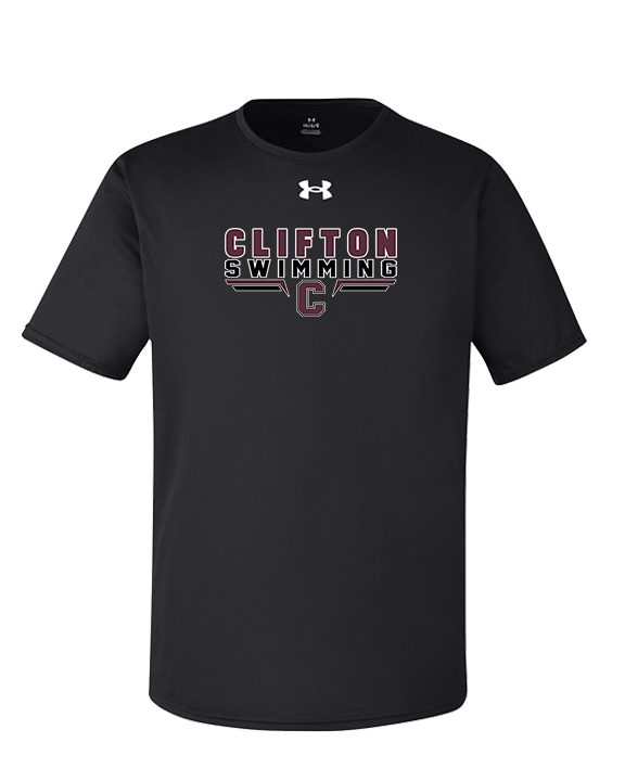 Clifton HS Swimming C2 - Under Armour Mens Team Tech T-Shirt