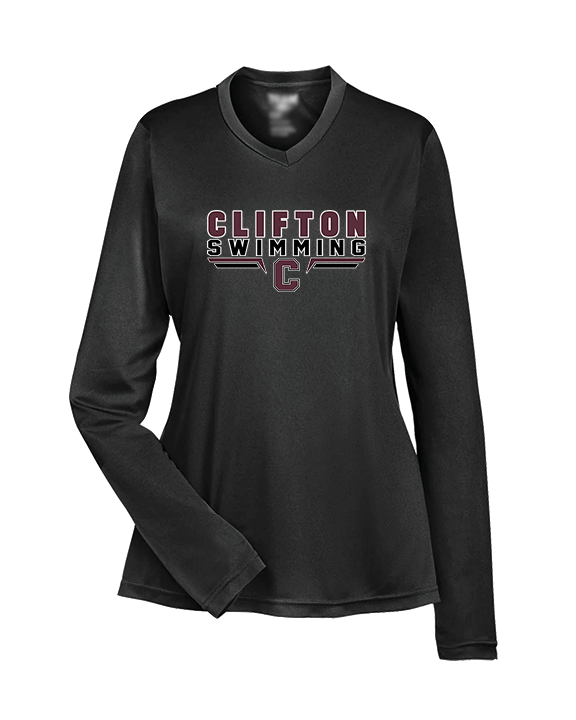 Clifton HS Swimming C2 - Womens Performance Longsleeve