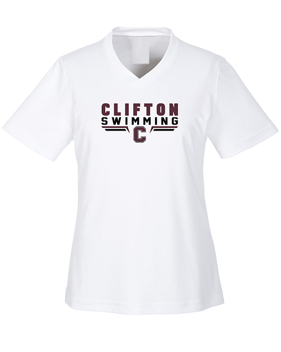 Clifton HS Swimming C2 - Womens Performance Shirt