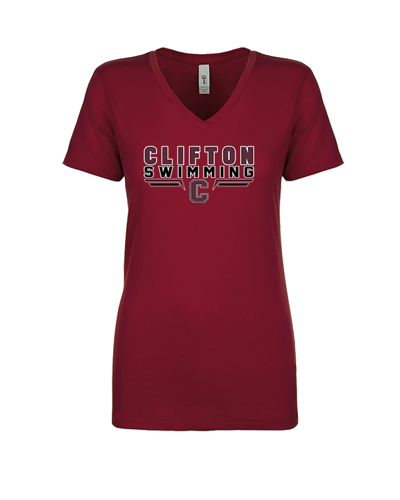 Clifton HS Swimming C2 - Womens Vneck
