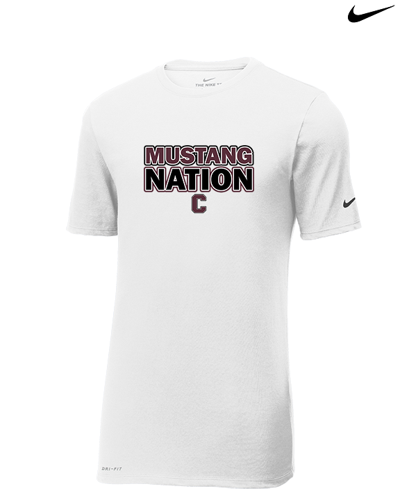 Clifton HS Swimming Nation - Mens Nike Cotton Poly Tee
