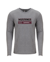 Clifton HS Swimming Pennant - Tri-Blend Long Sleeve